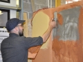 Visit to earth building workshop