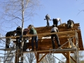 Practice on shingle roof installation