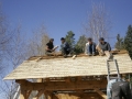 Practice on shingle roof installation