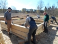 International log building workshop