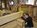 International log building workshop