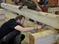 International log building workshop