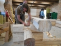 International log building workshop