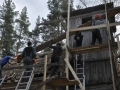 1. päev - Tellingute ehitus / Building of scaffolding